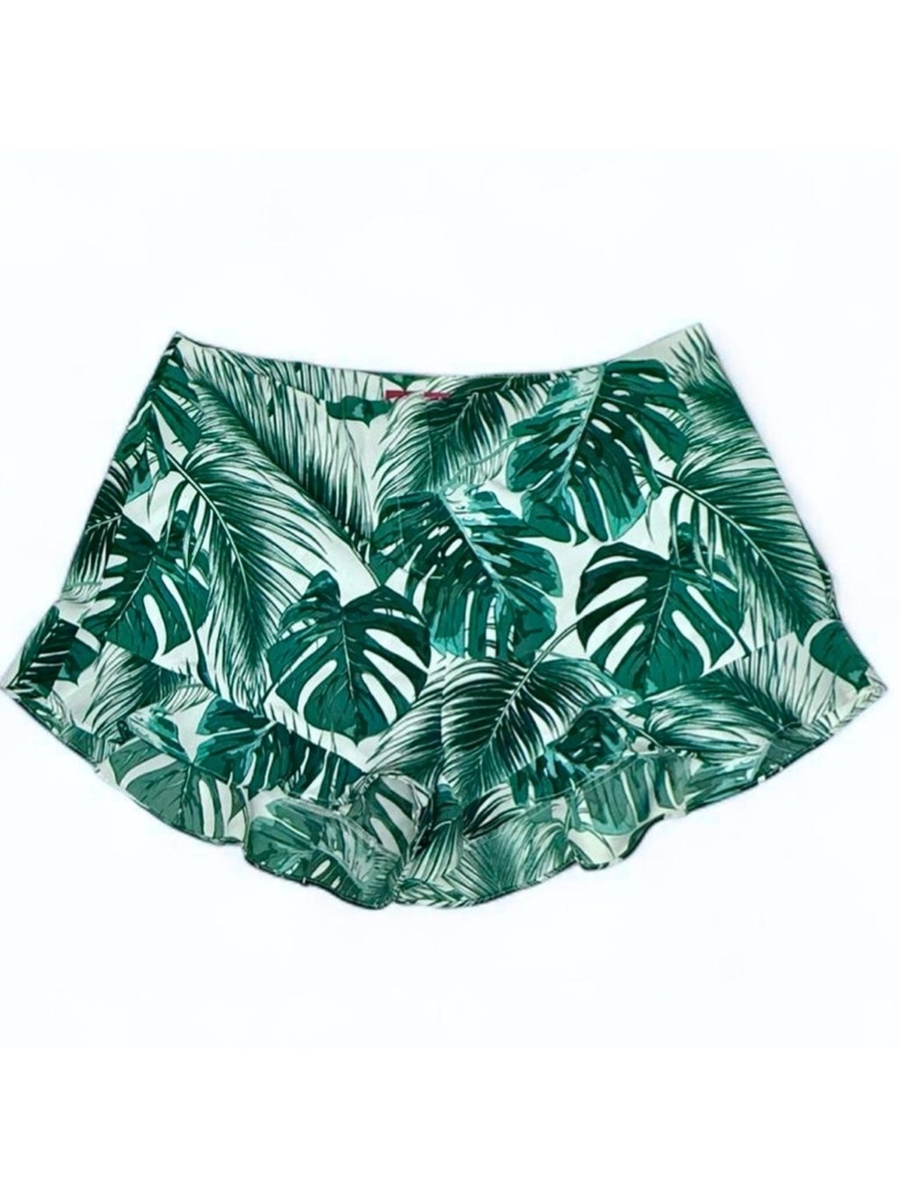 Guess Monstera Print High Waist Women's Flounce Shorts